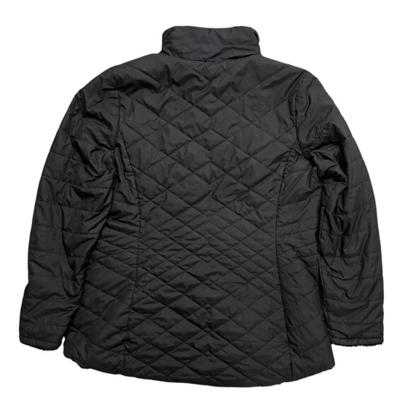The North Face Black Puffer Jacket, Lined with Super Soft Faux Fur - Picture 3 of 4